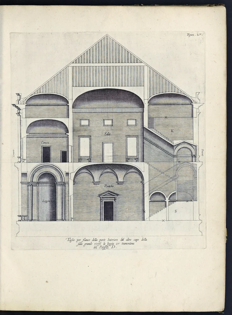 An illustration from Palazzi di Genoua, 1622, leaf 58