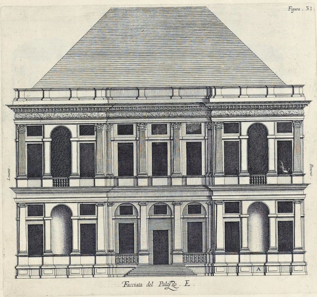 An illustration from Palazzi di Genoua, 1622, leaf 66