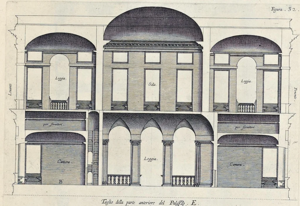 An illustration from Palazzi di Genoua, 1622, leaf 68