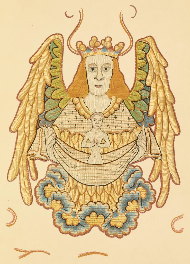 An illustration from Some drawings of ancient embroidery; thirty specimens, 1880, leaf 24