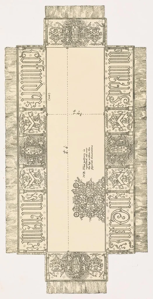 An illustration from Some drawings of ancient embroidery; thirty specimens, 1880, leaf 92