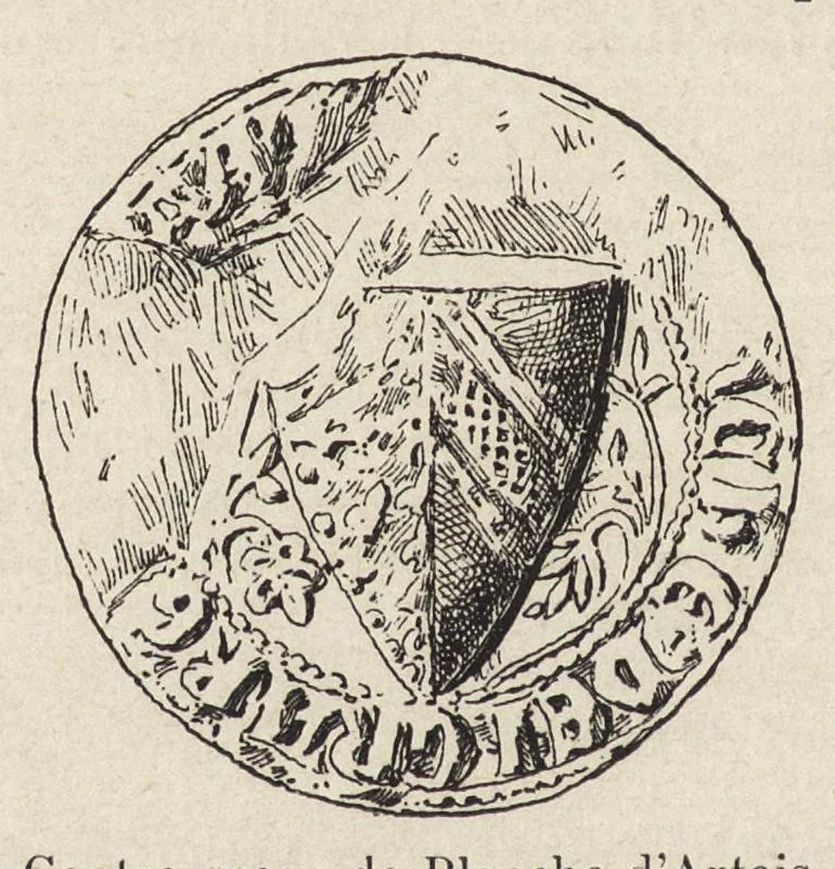 An illustration from Le procès de Guichard, évêque de Troyes (1308-1313), 1896, leaf 215