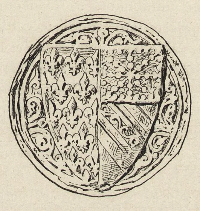 An illustration from Le procès de Guichard, évêque de Troyes (1308-1313), 1896, leaf 222