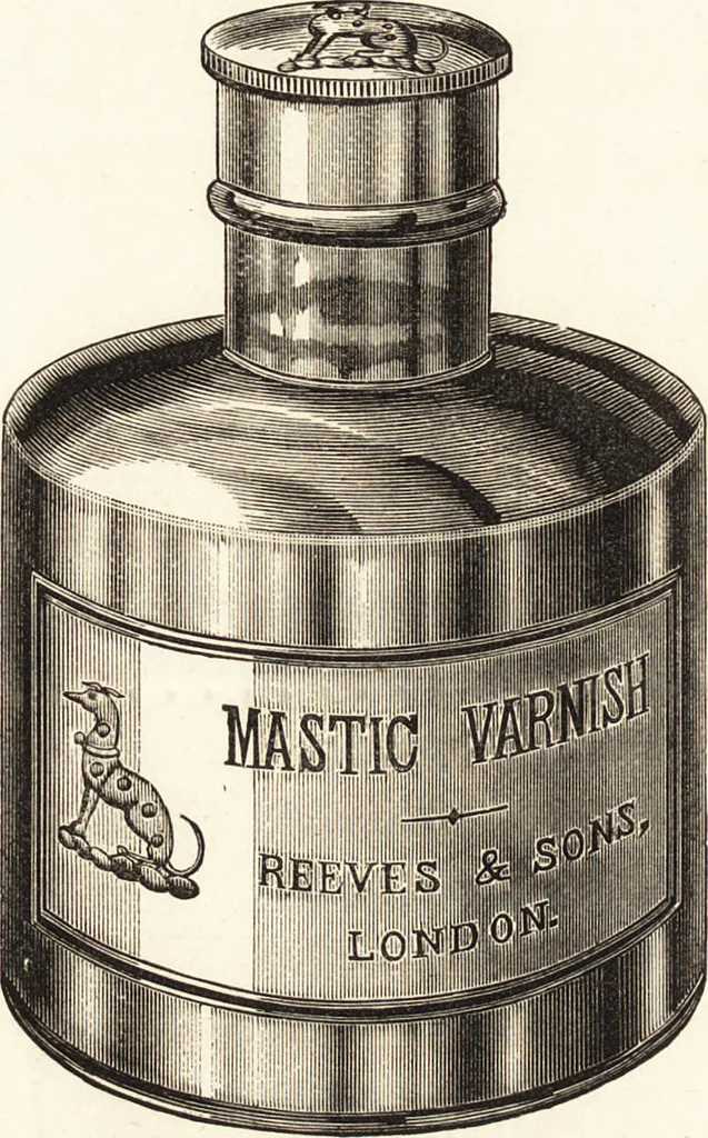 An illustration from The use and abuse of colours and mediums in oil painting : a handbook for artists and art students, 1892, leaf 109