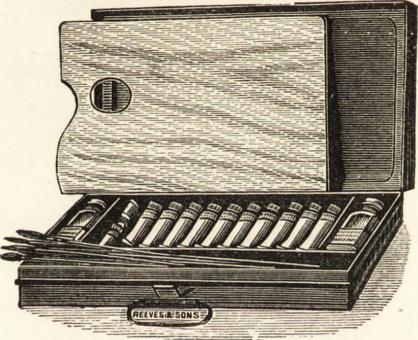 An illustration from The use and abuse of colours and mediums in oil painting : a handbook for artists and art students, 1892, leaf 110