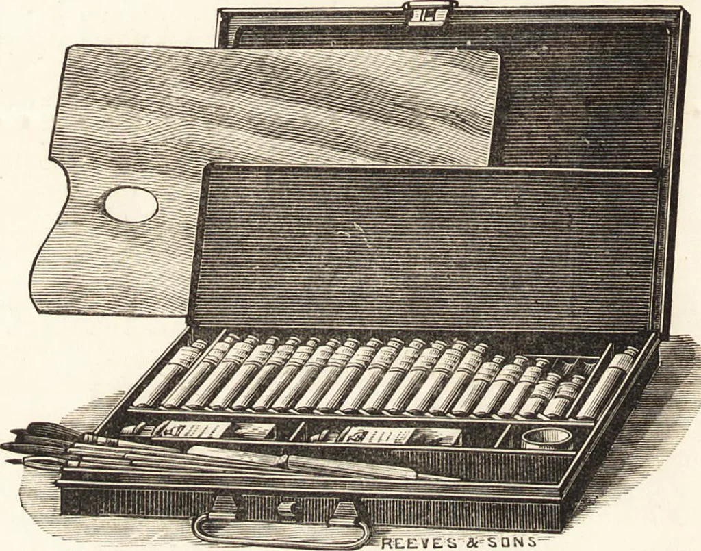 An illustration from The use and abuse of colours and mediums in oil painting : a handbook for artists and art students, 1892, leaf 111