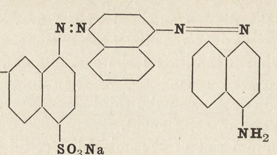 An illustration from The chemistry of the coal-tar dyes, 1911, leaf 203