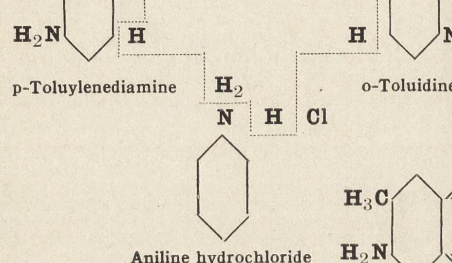 An illustration from The chemistry of the coal-tar dyes, 1911, leaf 321