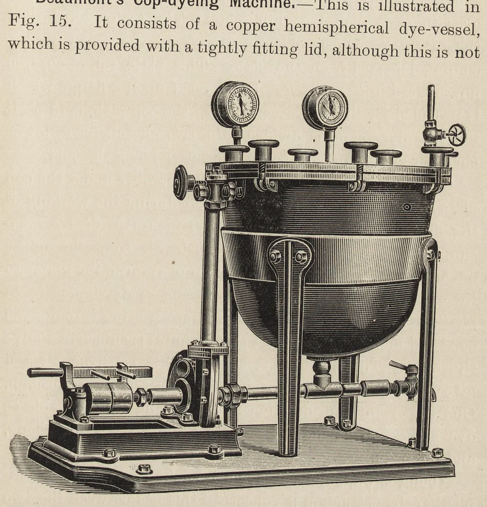 An illustration from The dyeing of cotton fabrics : a practical handbook for the dyer and student, 1901, leaf 78
