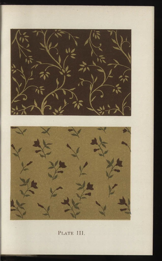 An illustration from Design in textile fabrics, 1885, leaf 162
