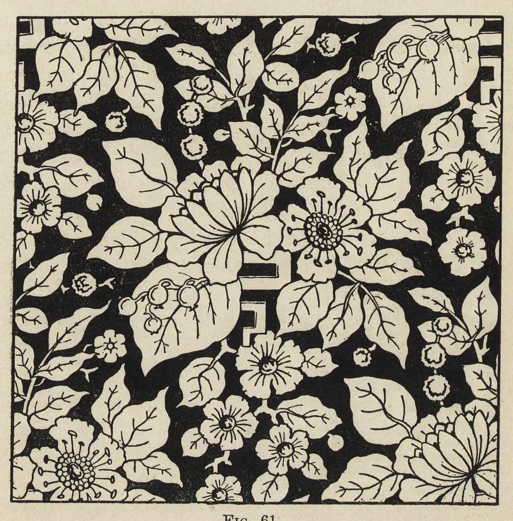 An illustration from Decorative and fancy textile fabrics : with designs and illustrations, 1898, leaf 128