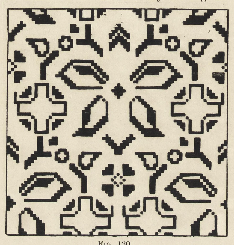 An illustration from Decorative and fancy textile fabrics : with designs and illustrations, 1898, leaf 211