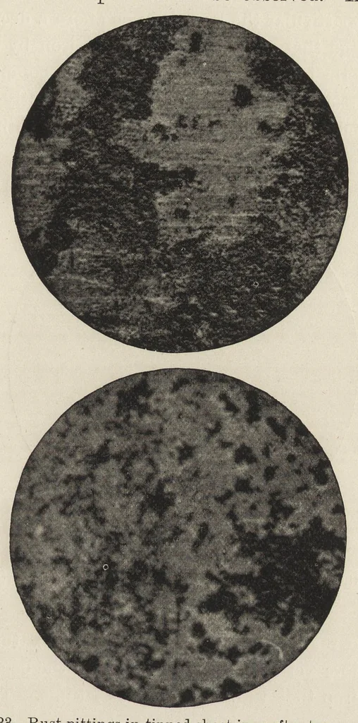An illustration from Iron corrosion : anti-fouling and anti-corrosive paints, 1900, leaf 58