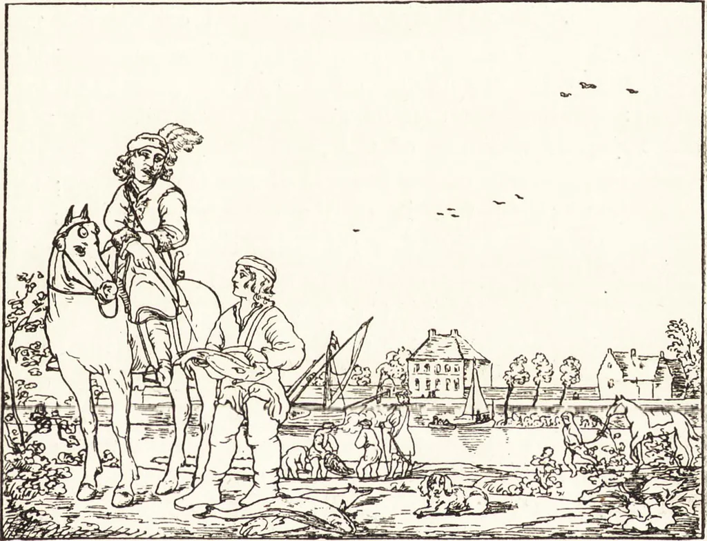 An illustration from The landscape and pastoral painters of Holland : Ruisdael, Hobbema, Cuijp, Potter, 1891, leaf 104