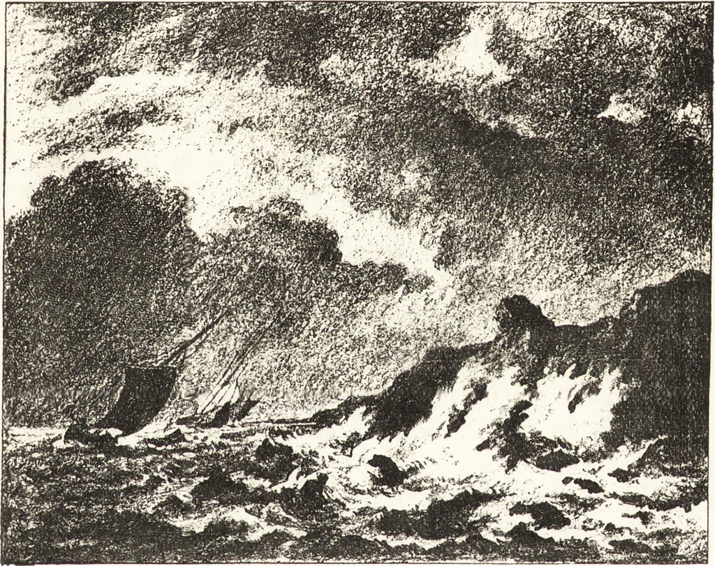 An illustration from The landscape and pastoral painters of Holland : Ruisdael, Hobbema, Cuijp, Potter, 1891, leaf 54