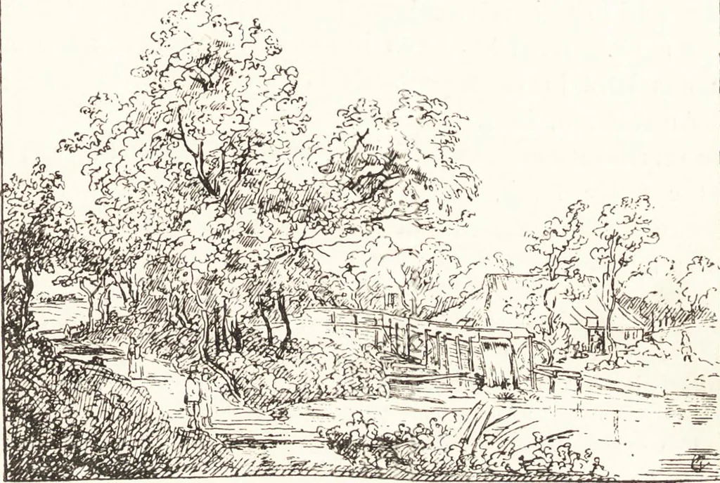 An illustration from The landscape and pastoral painters of Holland : Ruisdael, Hobbema, Cuijp, Potter, 1891, leaf 62