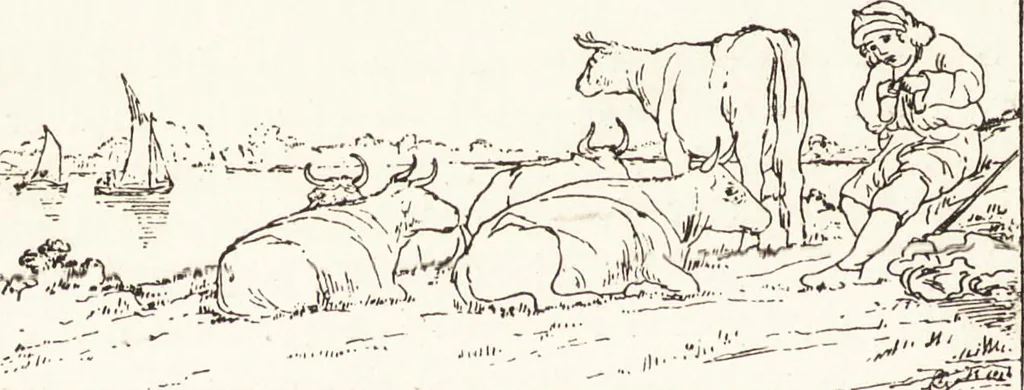 An illustration from The landscape and pastoral painters of Holland : Ruisdael, Hobbema, Cuijp, Potter, 1891, leaf 99