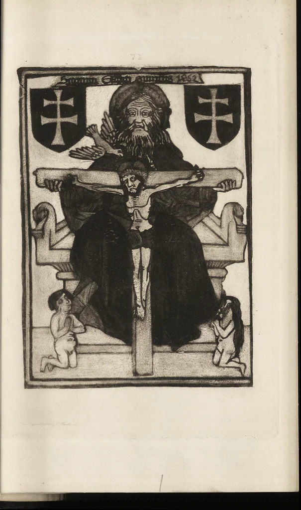 An illustration from A descriptive catalogue of early prints in the British museum German and Flemish schools, 1879, leaf 374