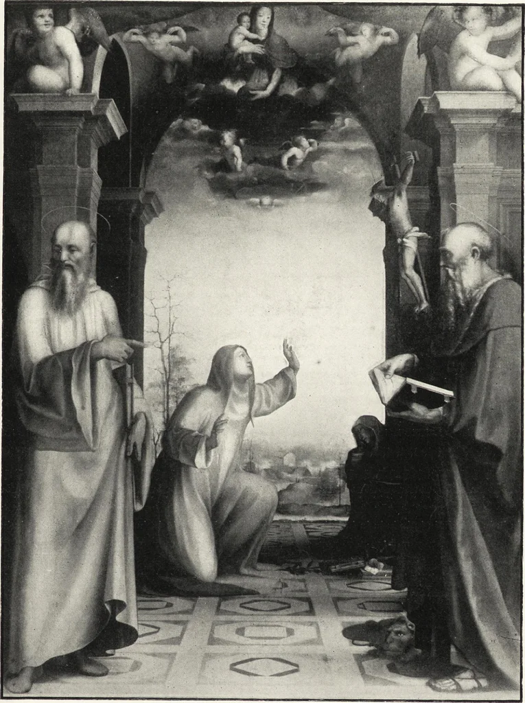 An illustration from The study and criticism of Italian art : second series, 1902, leaf 96