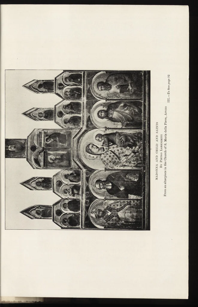 An illustration from A history of painting in Italy : Umbria, Florence and Siena from the second to the sixteenth century, 1903, leaf 142