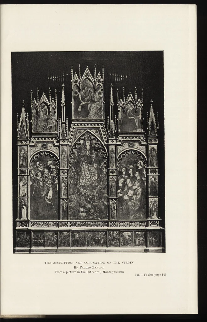 An illustration from A history of painting in Italy : Umbria, Florence and Siena from the second to the sixteenth century, 1903, leaf 216