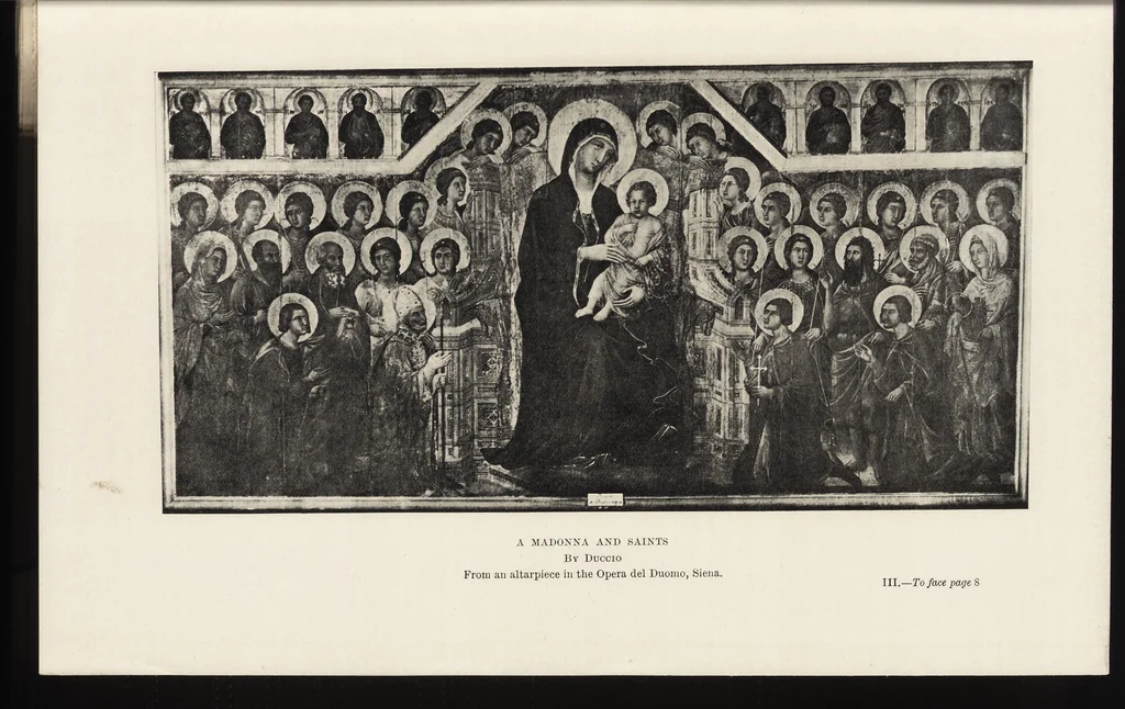 An illustration from A history of painting in Italy : Umbria, Florence and Siena from the second to the sixteenth century, 1903, leaf 28
