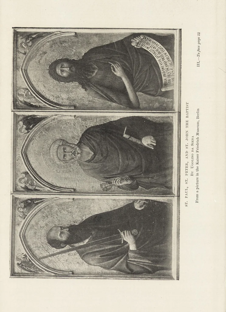 An illustration from A history of painting in Italy : Umbria, Florence and Siena from the second to the sixteenth century, 1903, leaf 48