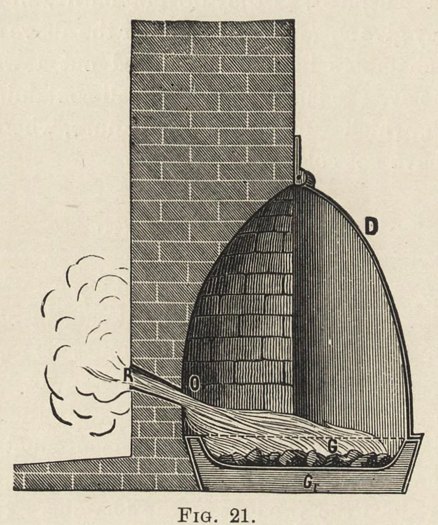 An illustration from Oil colours and printers' inks : a practical handbook treating of linseed oil, boiled oil, paints, artists' colours, lampblack and printers' inks, black and coloured, 1903, leaf 103