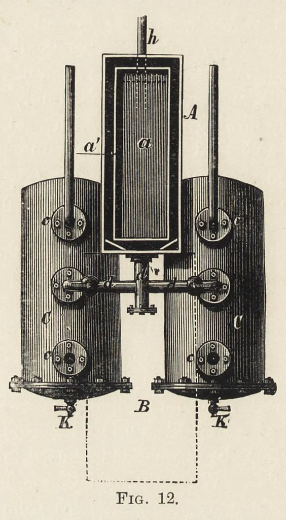An illustration from Oil colours and printers' inks : a practical handbook treating of linseed oil, boiled oil, paints, artists' colours, lampblack and printers' inks, black and coloured, 1903, leaf 69