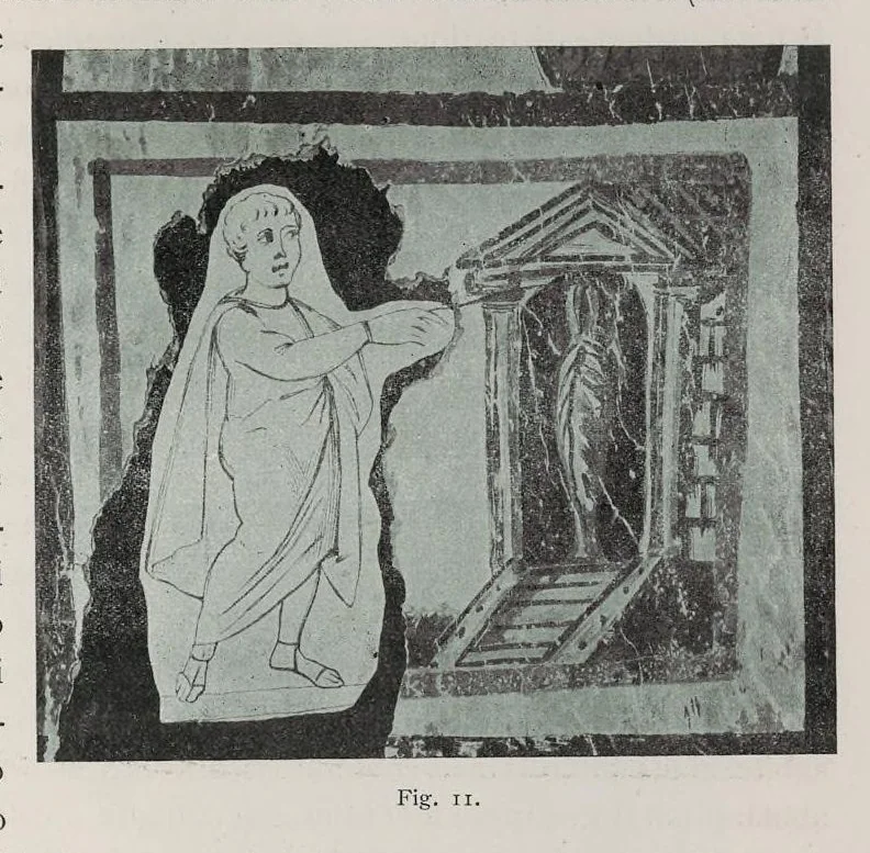 An illustration from Roma sotterranea : le pitture delle catacombe romane, 1903, leaf 180
