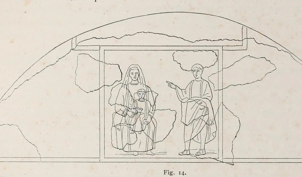 An illustration from Roma sotterranea : le pitture delle catacombe romane, 1903, leaf 198