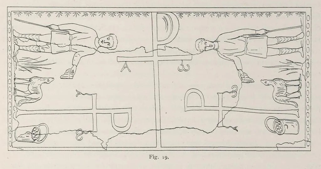 An illustration from Roma sotterranea : le pitture delle catacombe romane, 1903, leaf 238