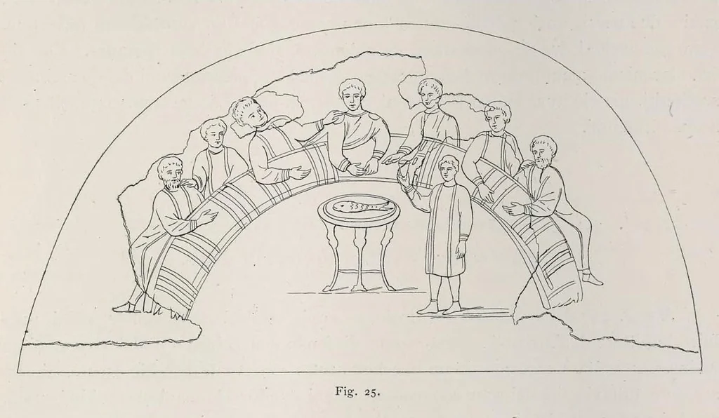 An illustration from Roma sotterranea : le pitture delle catacombe romane, 1903, leaf 302
