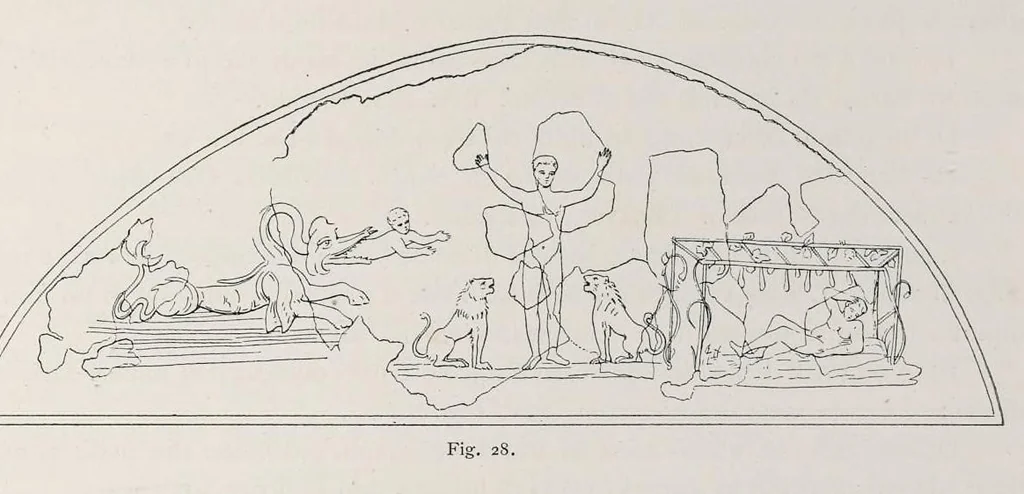 An illustration from Roma sotterranea : le pitture delle catacombe romane, 1903, leaf 334