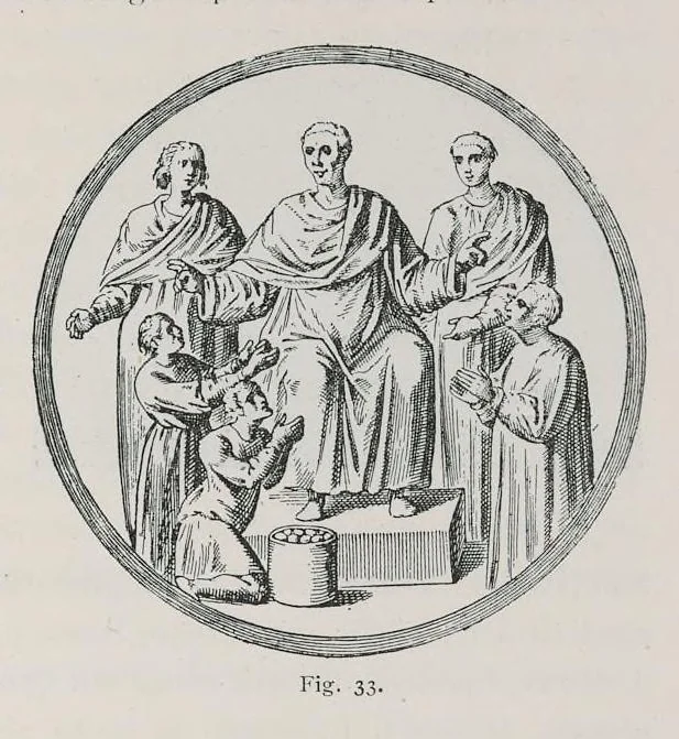 An illustration from Roma sotterranea : le pitture delle catacombe romane, 1903, leaf 388