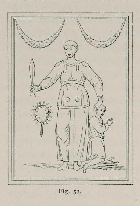 An illustration from Roma sotterranea : le pitture delle catacombe romane, 1903, leaf 507