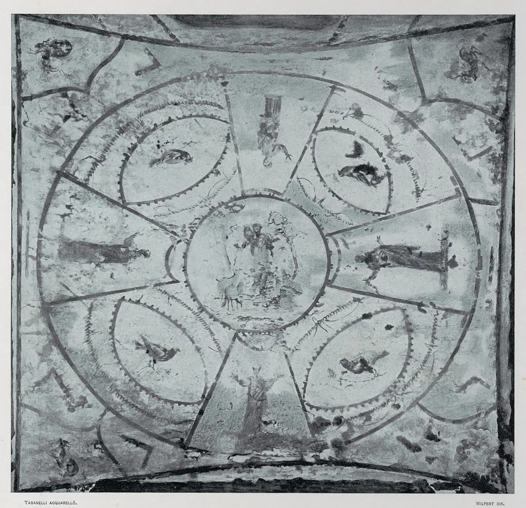 An illustration from Roma sotterranea : le pitture delle catacombe romane, 1903, leaf 150