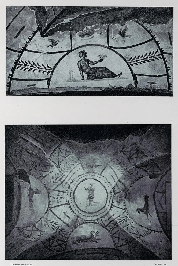 An illustration from Roma sotterranea : le pitture delle catacombe romane, 1903, leaf 176