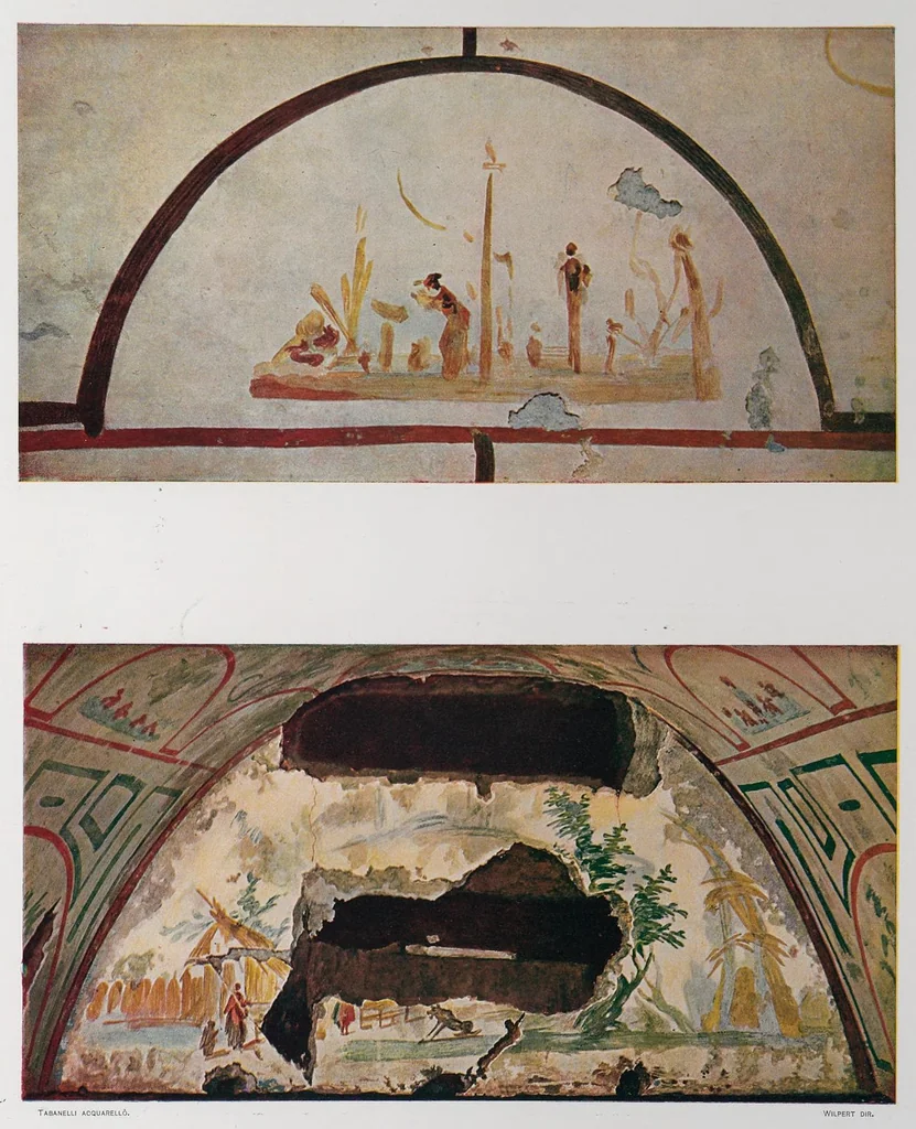 An illustration from Roma sotterranea : le pitture delle catacombe romane, 1903, leaf 18