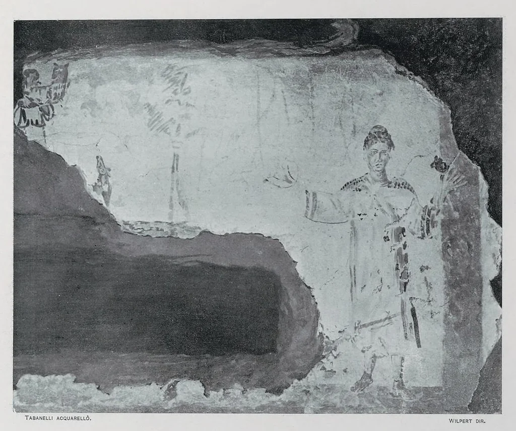 An illustration from Roma sotterranea : le pitture delle catacombe romane, 1903, leaf 188