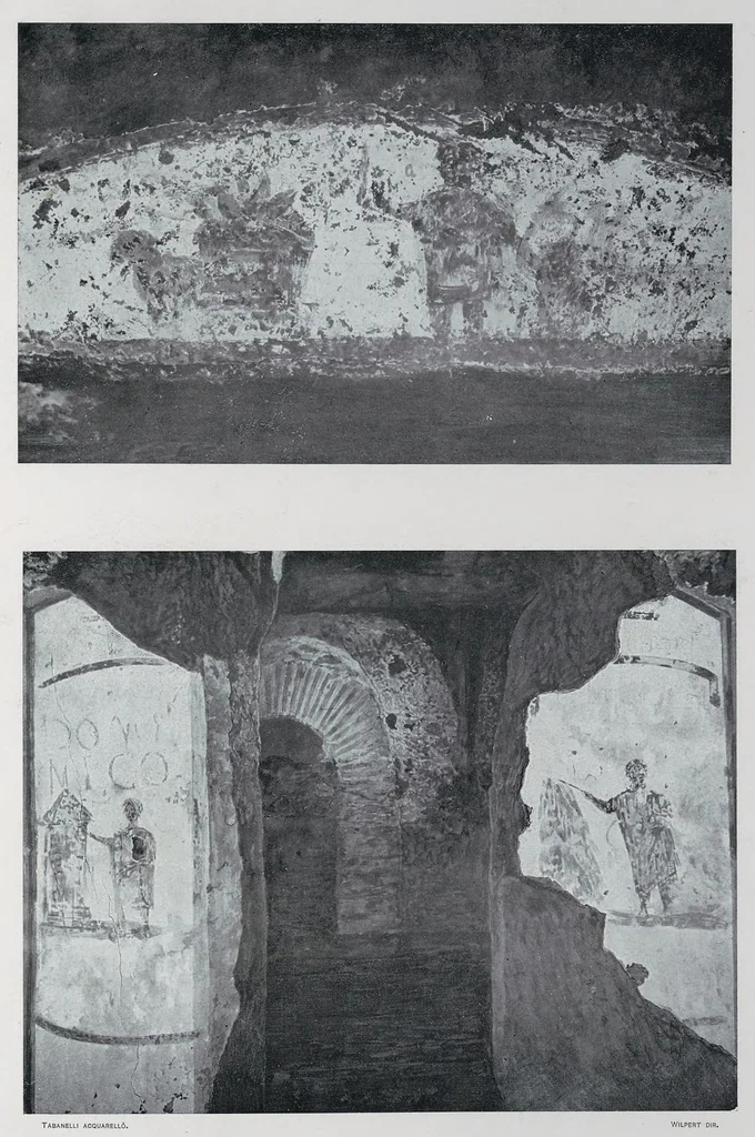 An illustration from Roma sotterranea : le pitture delle catacombe romane, 1903, leaf 220