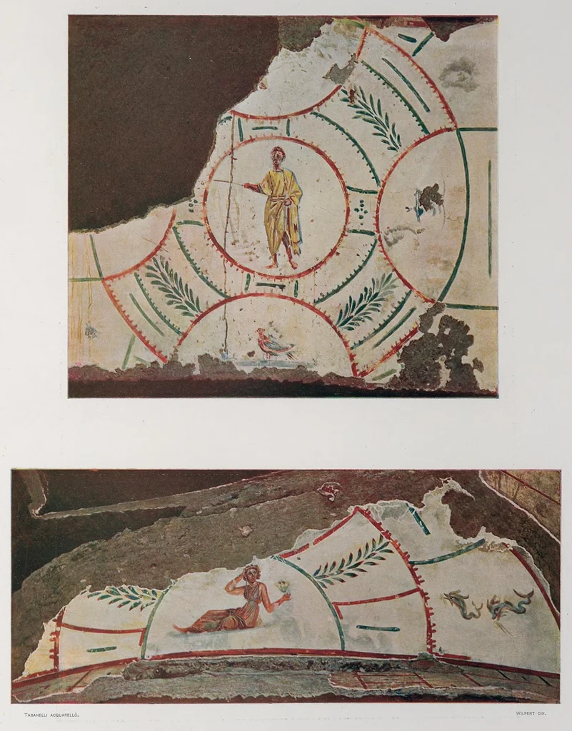 An illustration from Roma sotterranea : le pitture delle catacombe romane, 1903, leaf 260