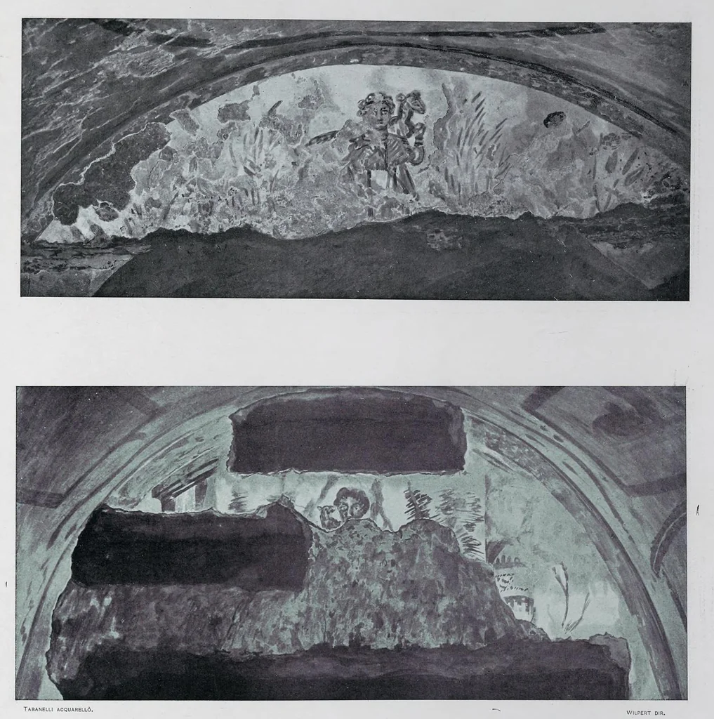 An illustration from Roma sotterranea : le pitture delle catacombe romane, 1903, leaf 274