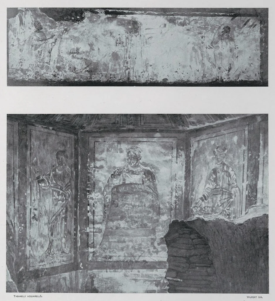 An illustration from Roma sotterranea : le pitture delle catacombe romane, 1903, leaf 290