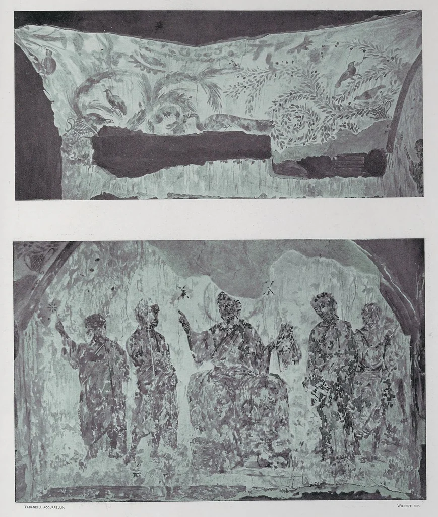 An illustration from Roma sotterranea : le pitture delle catacombe romane, 1903, leaf 330