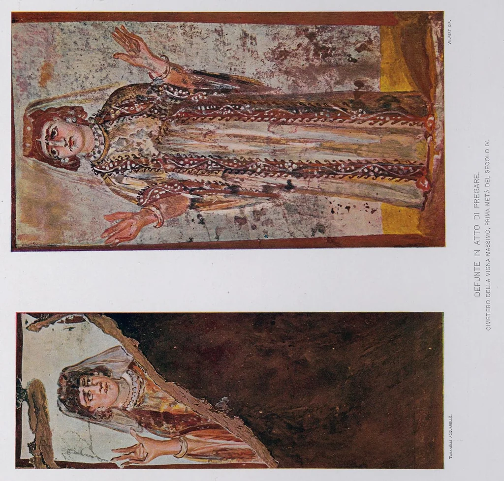 An illustration from Roma sotterranea : le pitture delle catacombe romane, 1903, leaf 354