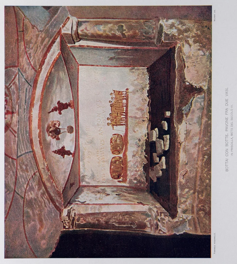 An illustration from Roma sotterranea : le pitture delle catacombe romane, 1903, leaf 410