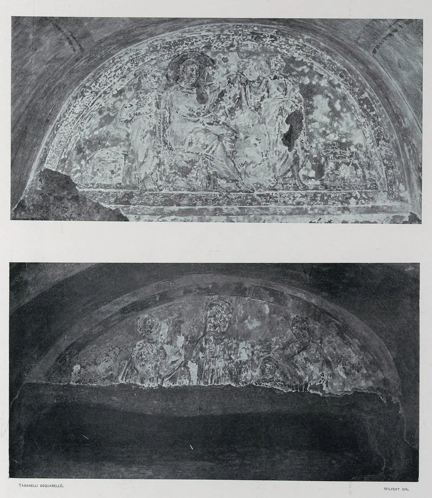 An illustration from Roma sotterranea : le pitture delle catacombe romane, 1903, leaf 492
