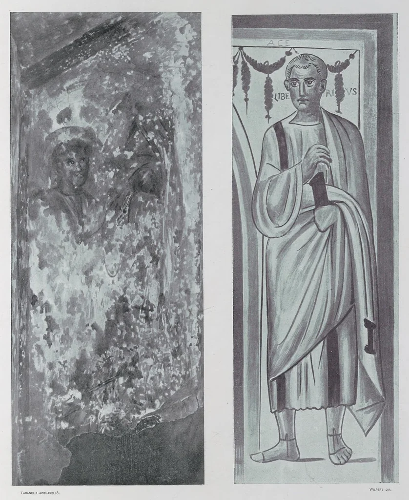 An illustration from Roma sotterranea : le pitture delle catacombe romane, 1903, leaf 506