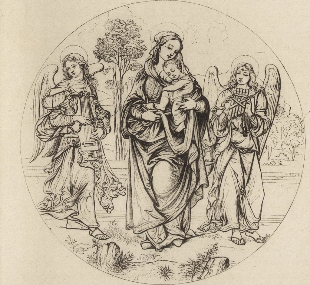 An illustration from Storia della pittura in Italia dal secolo II al secolo XVI, 1883, leaf 166
